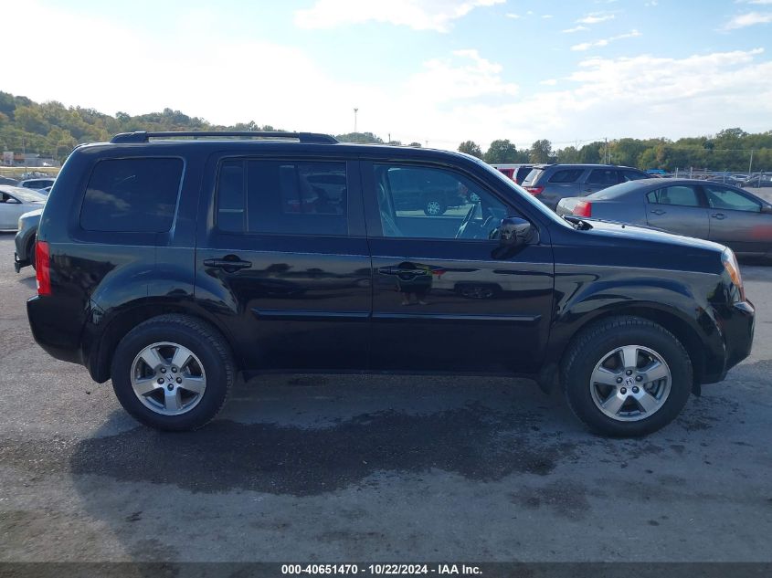 2010 Honda Pilot Ex-L VIN: 5FNYF4H53AB005334 Lot: 40651470