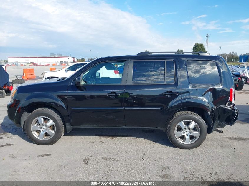 2010 Honda Pilot Ex-L VIN: 5FNYF4H53AB005334 Lot: 40651470