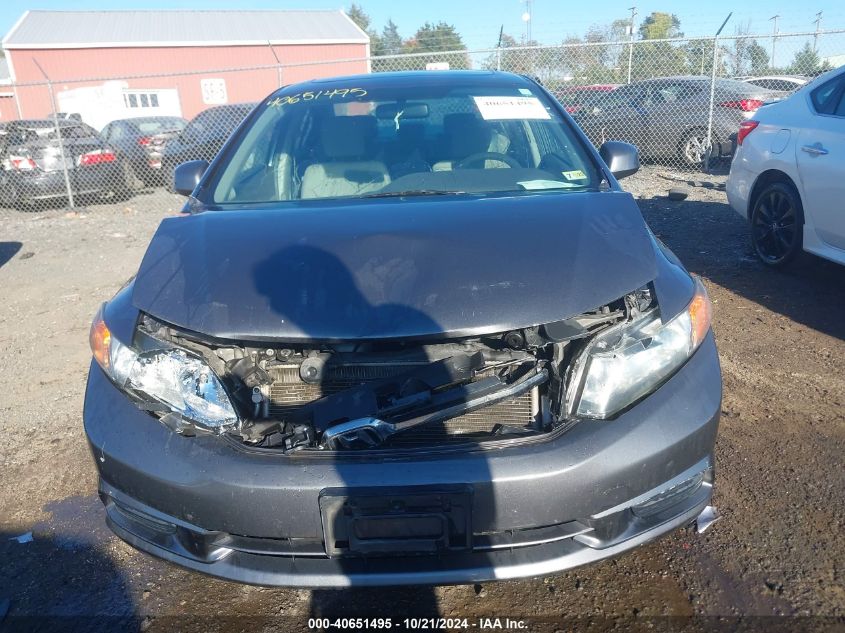 2012 Honda Civic Ex VIN: 19XFB2F89CE312505 Lot: 40651495