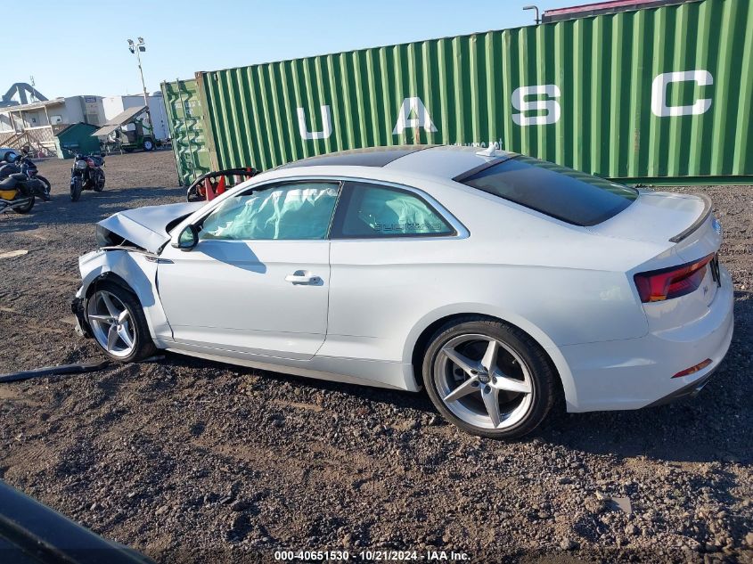 2019 Audi A5 45 Premium VIN: WAUSNAF52KA016374 Lot: 40651530