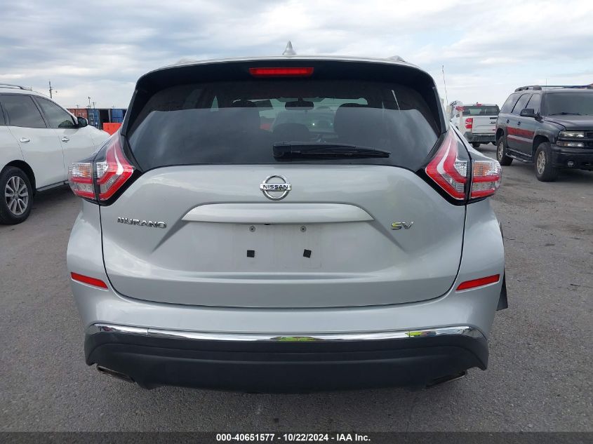 2018 Nissan Murano Sv VIN: 5N1AZ2MG8JN138950 Lot: 40651577