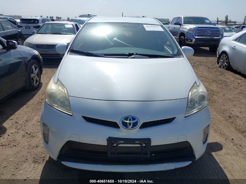 2013 Toyota Prius Two VIN: JTDKN3DU6D5558257 Lot: 40651655