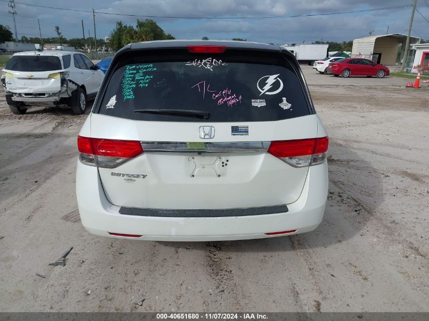 2015 Honda Odyssey Ex-L VIN: 5FNRL5H60FB089311 Lot: 40651680