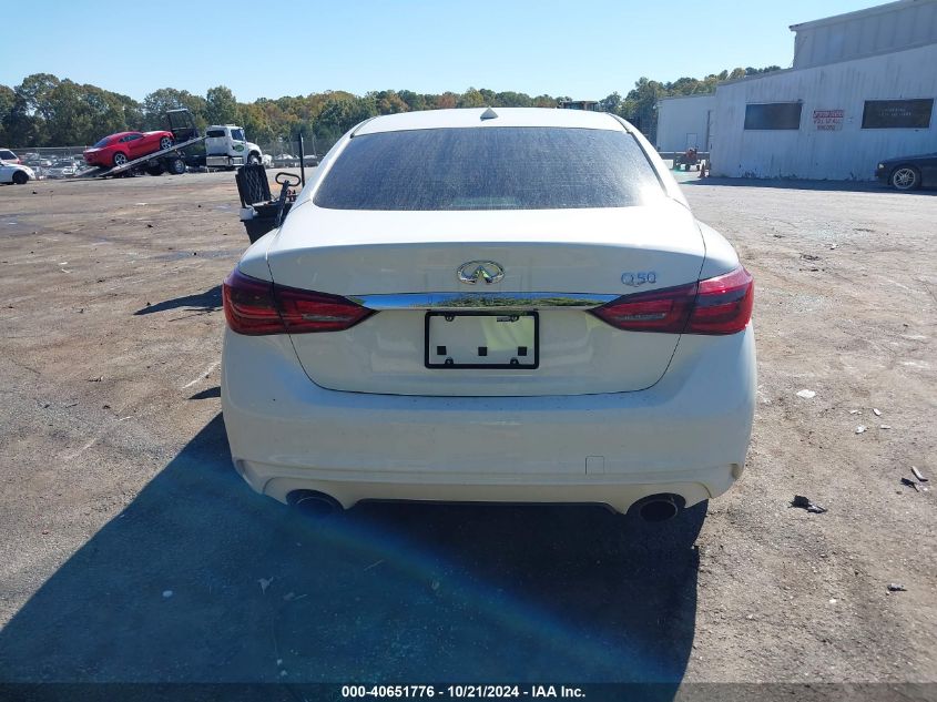 2018 Infiniti Q50 2.0T Pure VIN: JN1CV7AP8JM400050 Lot: 40651776