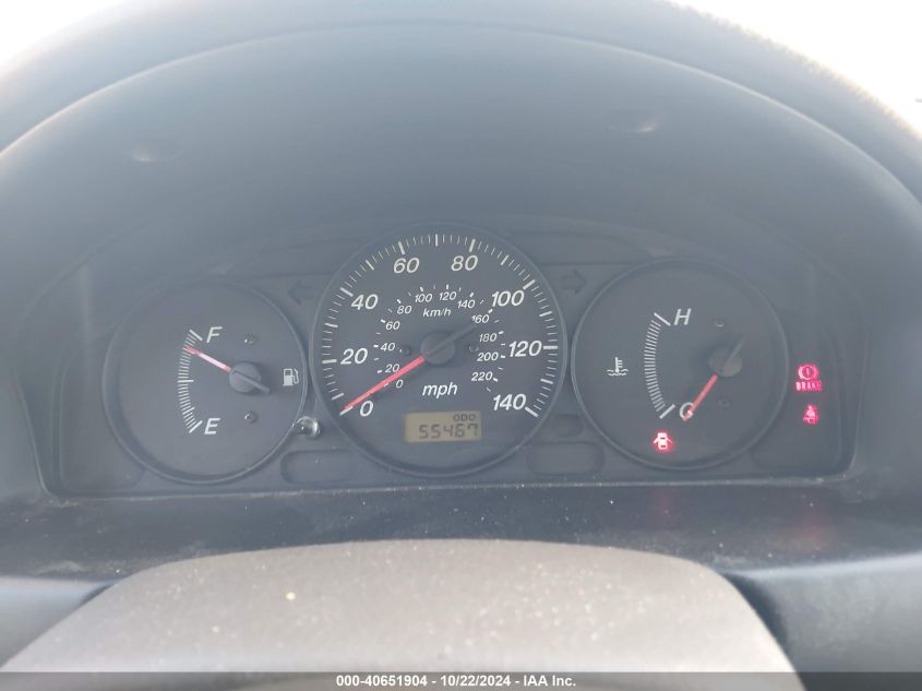 2002 Mazda Protege Dx/Es/Lx VIN: JM1BJ225520629525 Lot: 40651904