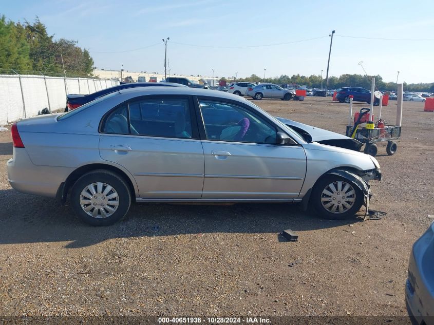 2003 Honda Civic Lx VIN: 1HGES16603L09279 Lot: 40651938