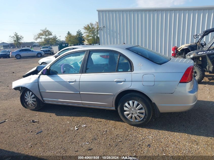 2003 Honda Civic Lx VIN: 1HGES16603L09279 Lot: 40651938