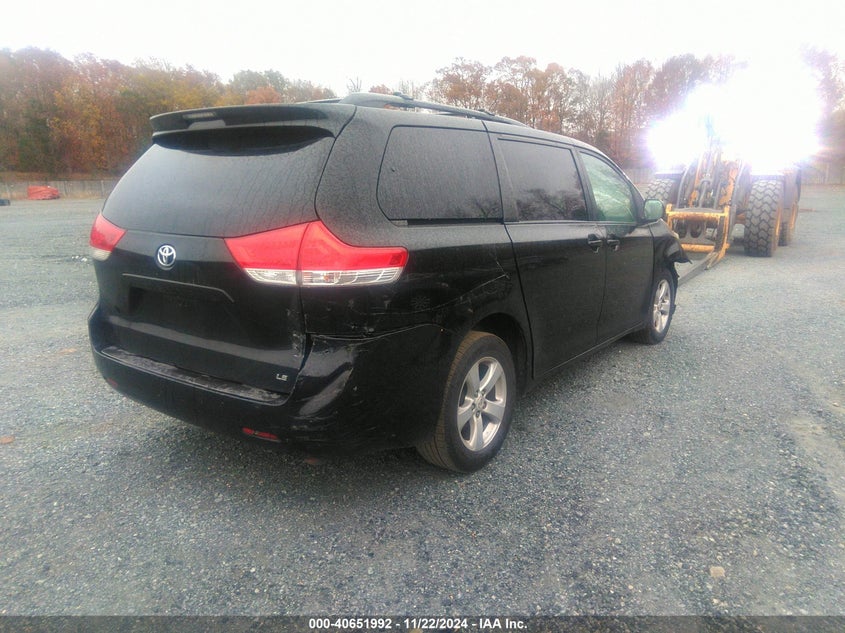 Vin: 5tdkk3dc7bs078235, lot: 41141243, toyota sienna le v6 20114