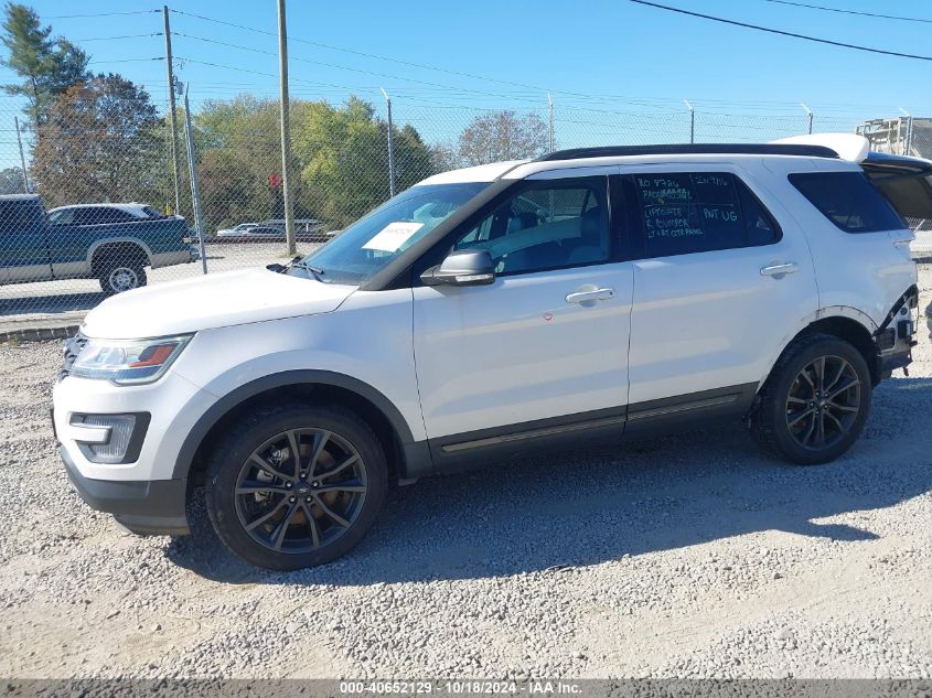 2017 Ford Explorer Xlt VIN: 1FM5K8D86HGC33085 Lot: 40652129