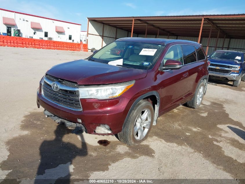 VIN 5TDYKRFH7GS184942 2016 Toyota Highlander, Limit... no.2