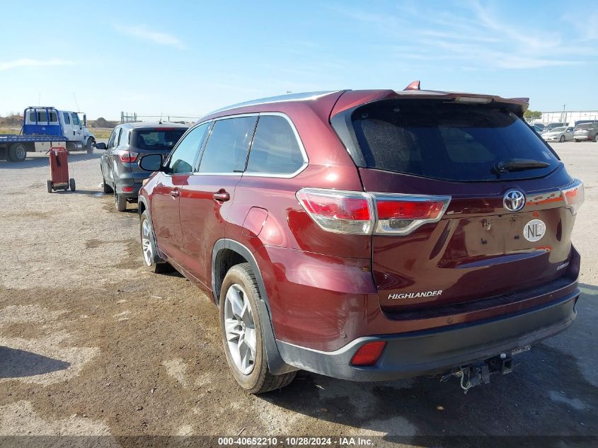 VIN 5TDYKRFH7GS184942 2016 Toyota Highlander, Limit... no.3