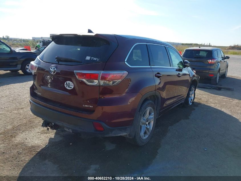 VIN 5TDYKRFH7GS184942 2016 Toyota Highlander, Limit... no.4