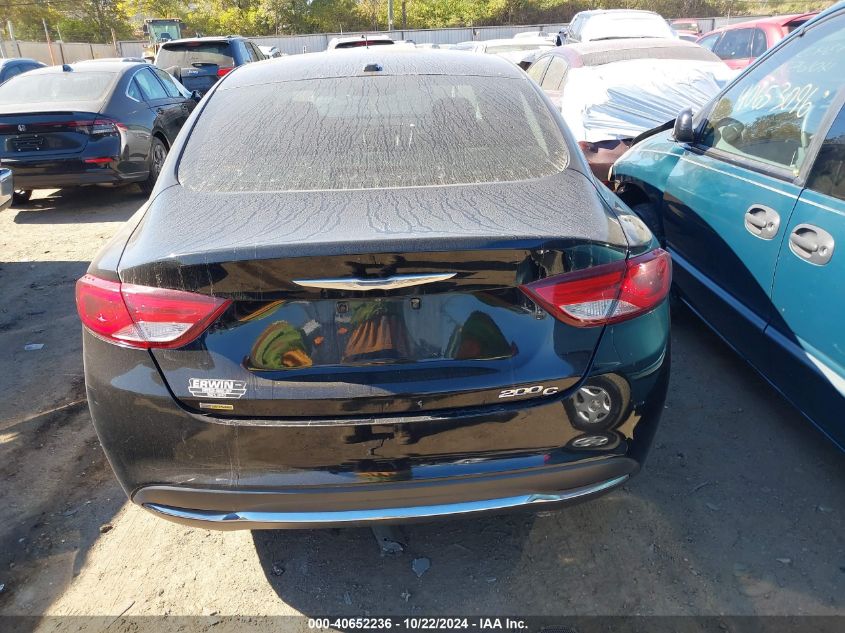 2015 Chrysler 200 C VIN: 1C3CCCCB5FN607837 Lot: 40652236