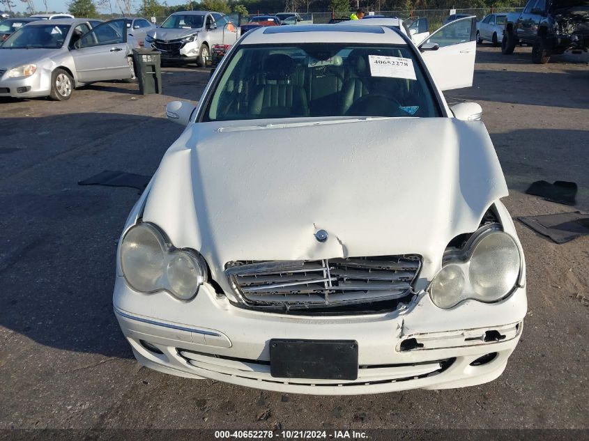 2007 Mercedes-Benz C 280 280 4Matic VIN: WDBRF92H87F847092 Lot: 40652278