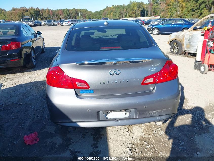 2012 Infiniti G37 Journey VIN: JN1CV6AP2CM621107 Lot: 40652300