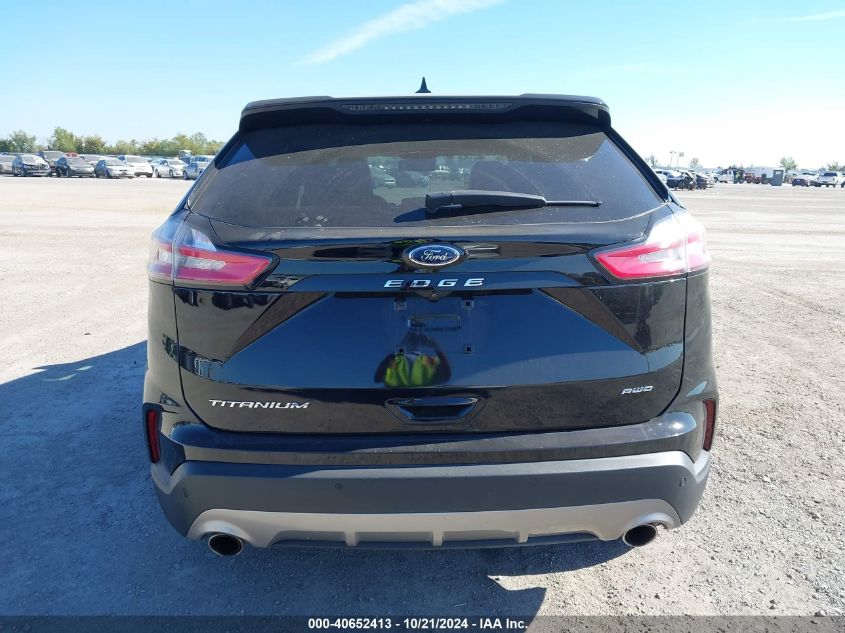 2022 Ford Edge Titanium VIN: 2FMPK4K92NBA39654 Lot: 40652413