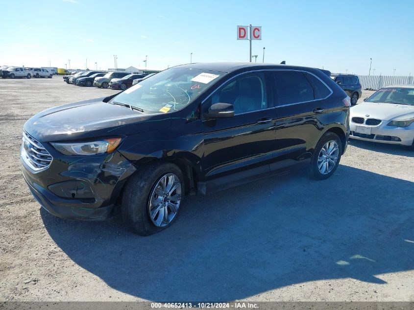 2022 Ford Edge Titanium VIN: 2FMPK4K92NBA39654 Lot: 40652413