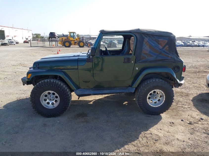 2000 Jeep Wrangler Sahara VIN: 1J4FA59S3YP740440 Lot: 40652560