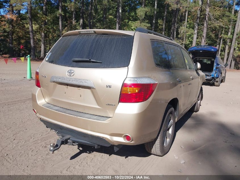 2008 Toyota Highlander VIN: JTEES41A982041561 Lot: 40652583