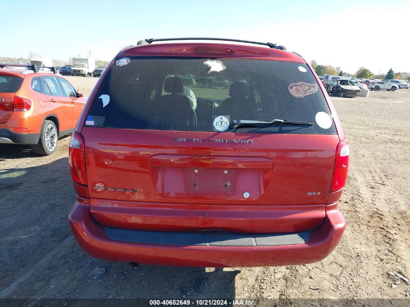 2007 Dodge Grand Caravan Sxt VIN: 2D4GP44L67R277440 Lot: 40652649