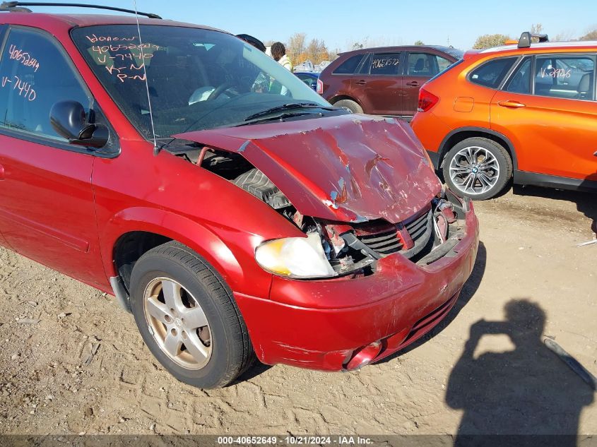 2007 Dodge Grand Caravan Sxt VIN: 2D4GP44L67R277440 Lot: 40652649