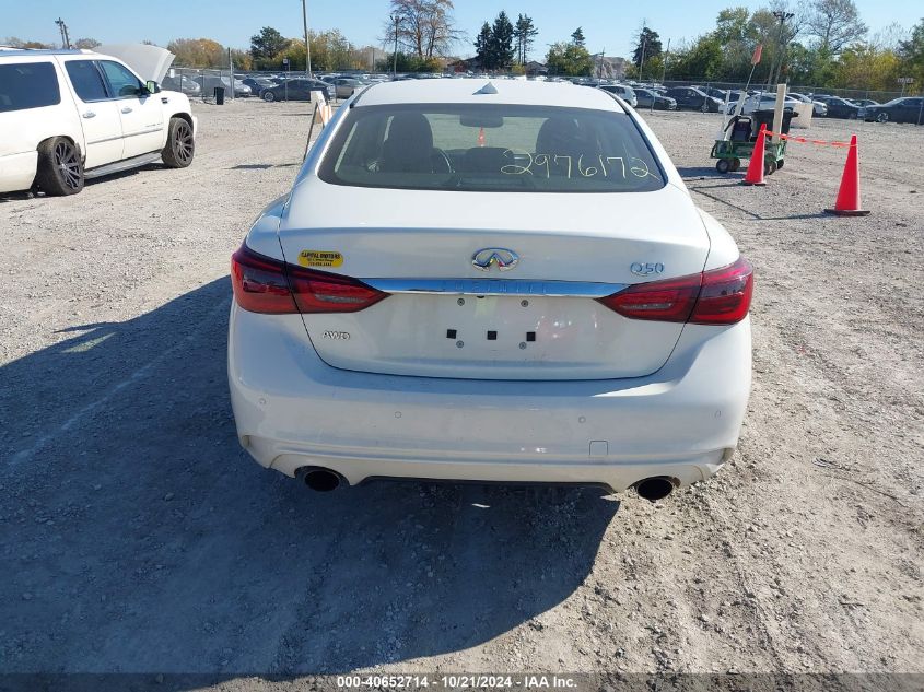 2019 Infiniti Q50 Luxe/Sport/Signature Edition VIN: JN1EV7AR4KM593373 Lot: 40652714