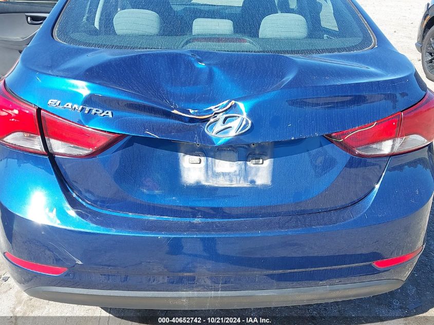 2015 Hyundai Elantra Se VIN: 5NPDH4AE7FH575235 Lot: 40652742