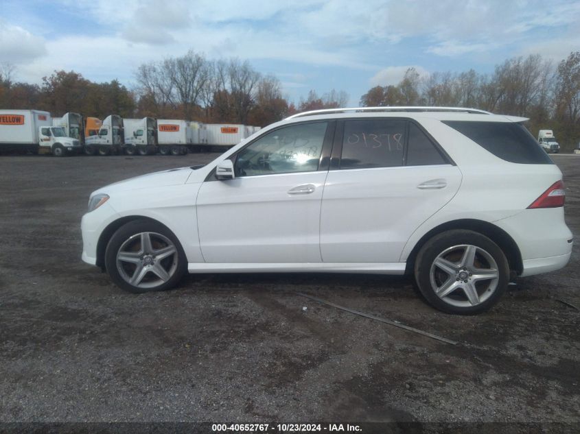 2014 Mercedes-Benz Ml 350 4Matic VIN: 4JGDA5HB0EA336942 Lot: 40652767