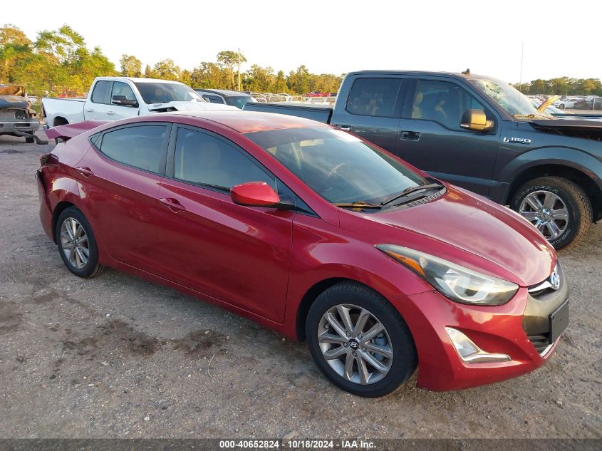 2016 HYUNDAI ELANTRA SE - 5NPDH4AE8GH767846