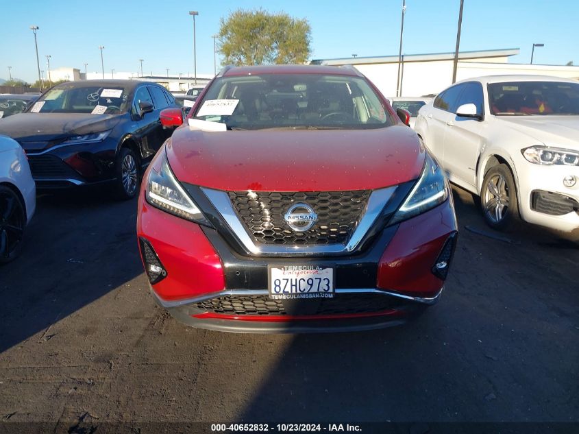 2021 Nissan Murano Platinum Fwd VIN: 5N1AZ2DJ6MC122161 Lot: 40652832