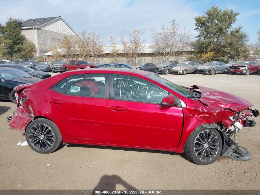 2016 Toyota Corolla S Premium VIN: 2T1BURHE0GC614760 Lot: 40652934