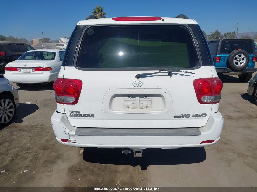 2006 Toyota Sequoia Sr5 V8 VIN: 5TDBT44A96S268237 Lot: 40652967