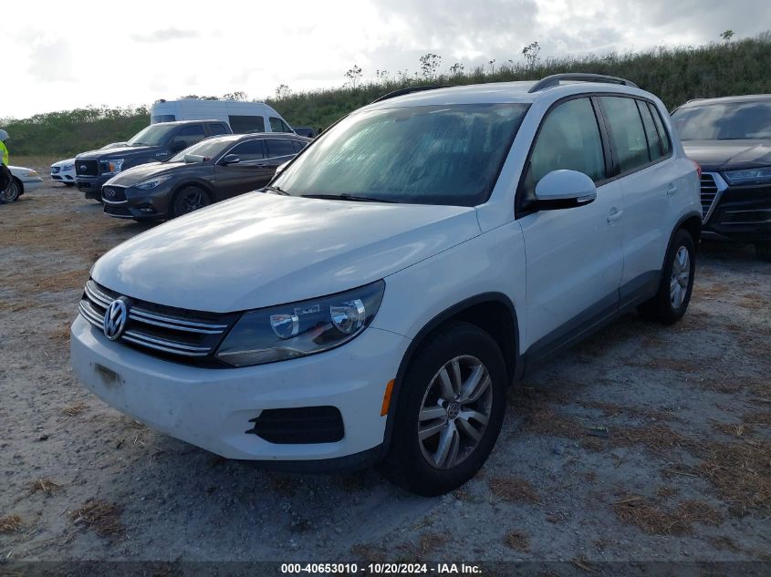 2017 Volkswagen Tiguan S/Limited VIN: WVGBV7AX9HK018118 Lot: 40653010