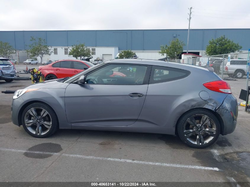 2016 Hyundai Veloster VIN: KMHTC6ADXGU253477 Lot: 40653141