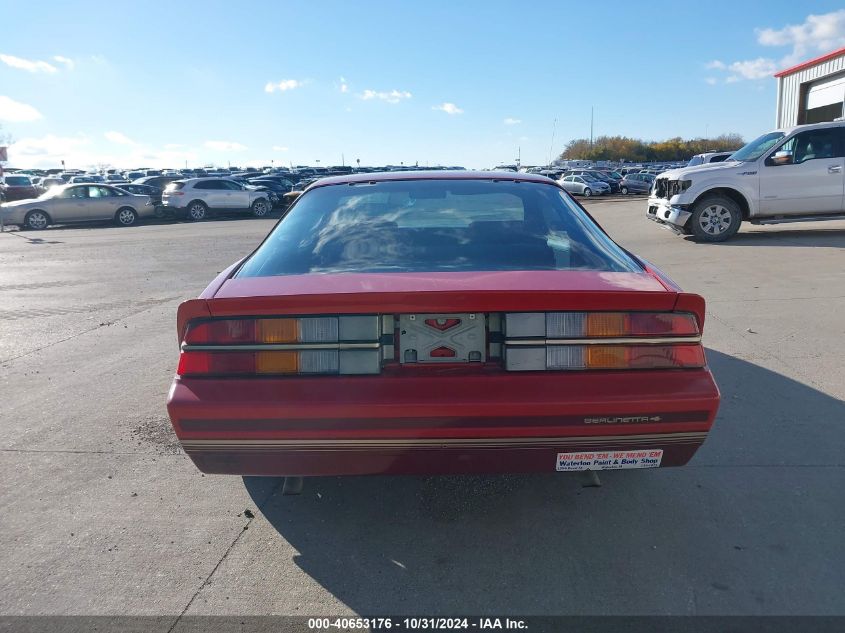 1985 Chevrolet Camaro Berlinetta VIN: 1G1FS87H3FL435920 Lot: 40653176