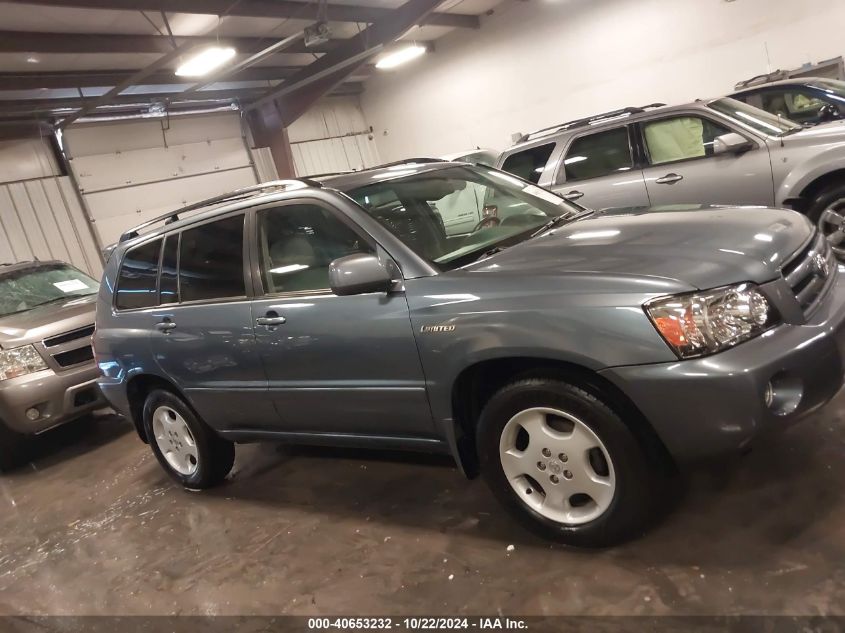 2006 Toyota Highlander Limited V6 VIN: JTEEP21A760152706 Lot: 40653232