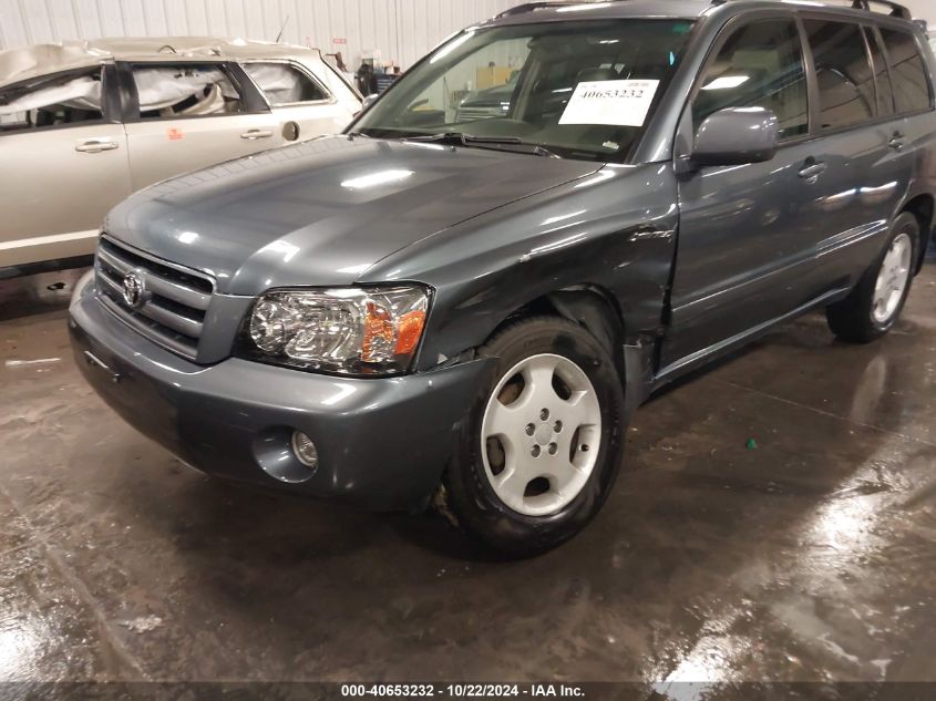 2006 Toyota Highlander Limited V6 VIN: JTEEP21A760152706 Lot: 40653232