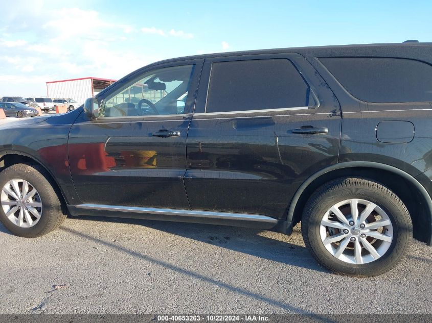 2014 Dodge Durango Sxt VIN: 1C4RDJAG2EC381398 Lot: 40653263