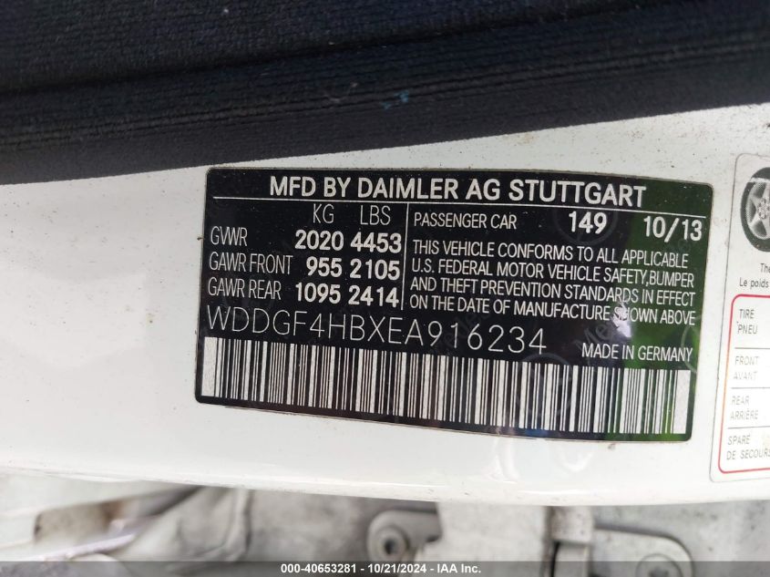 2014 MERCEDES-BENZ C 250 LUXURY/SPORT - WDDGF4HBXEA916234