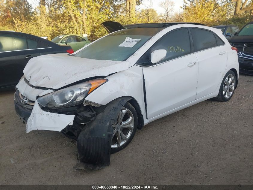 2014 Hyundai Elantra Gt Base W/Blue VIN: KMHD35LH5EU195144 Lot: 40653340