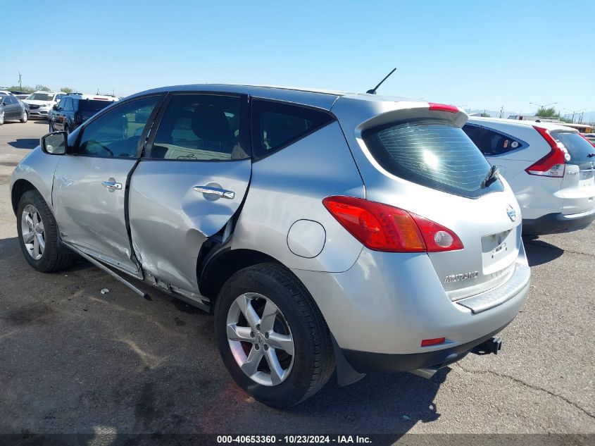 2009 Nissan Murano S VIN: JN8AZ18U39W002377 Lot: 40653360