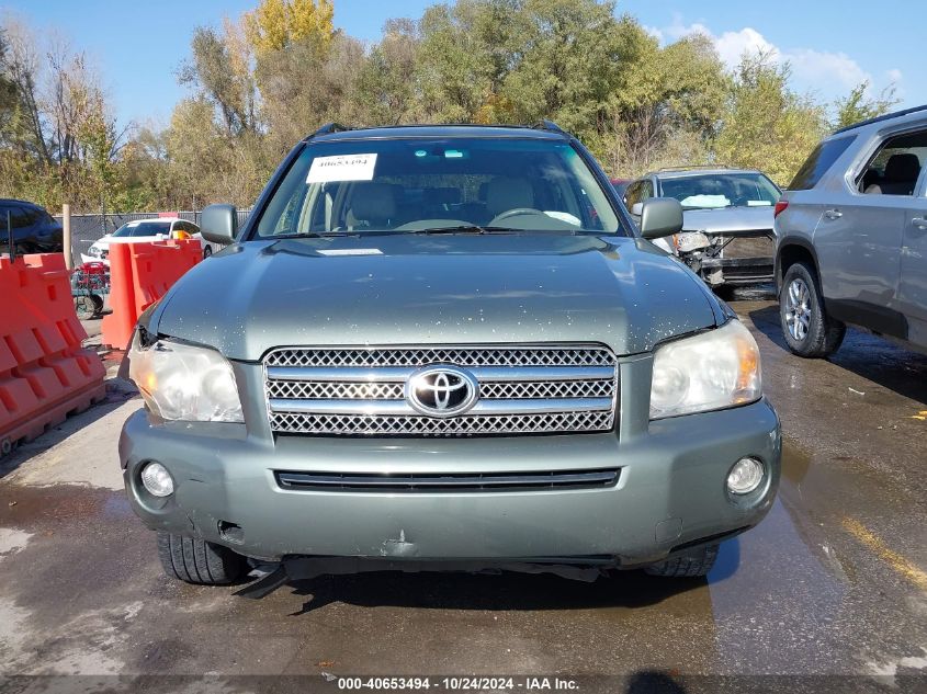 2007 Toyota Highlander Hybrid Limited V6 VIN: JTEDW21A970021616 Lot: 40653494