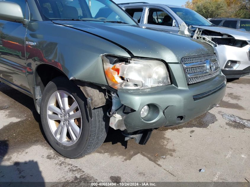 2007 Toyota Highlander Hybrid Limited V6 VIN: JTEDW21A970021616 Lot: 40653494