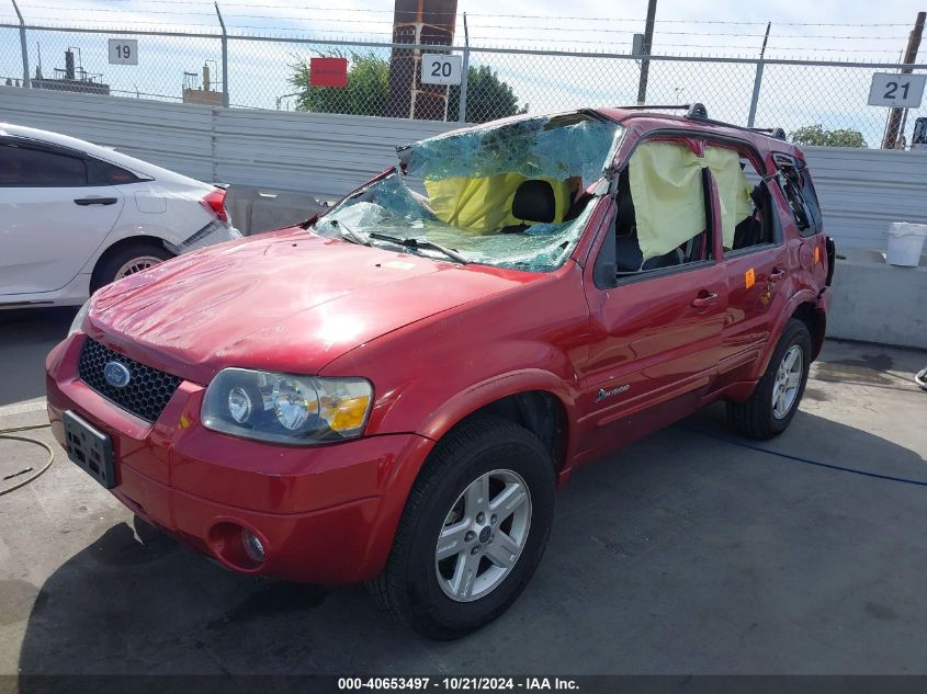 2006 Ford Escape Hybrid VIN: 1FMCU95HX6KA52684 Lot: 40653497