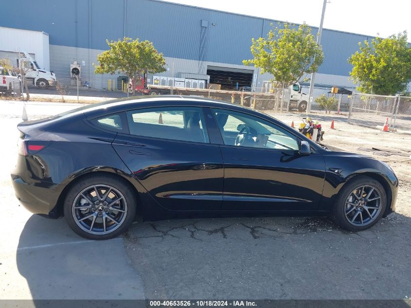 2023 Tesla Model 3 Rear-Wheel Drive VIN: 5YJ3E1EA7PF457180 Lot: 40653526