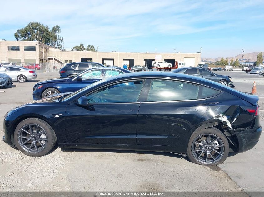 2023 Tesla Model 3 Rear-Wheel Drive VIN: 5YJ3E1EA7PF457180 Lot: 40653526