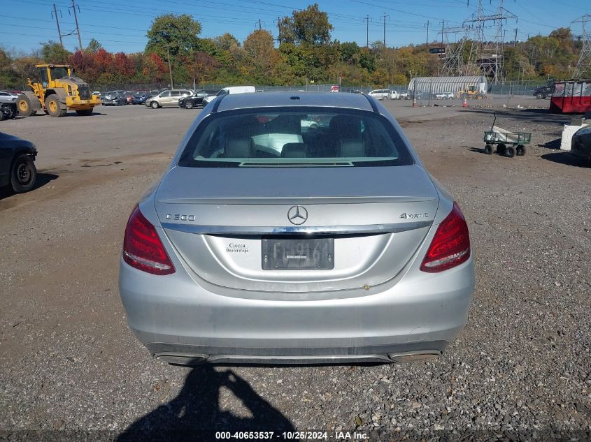 2016 Mercedes-Benz C 300 4Matic/Luxury 4Matic/Sport 4Matic VIN: 55SWF4KB3GU134896 Lot: 40653537