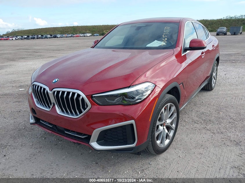 2022 BMW X6 XDRIVE40I VIN: 5UXCY6C06N9K86880