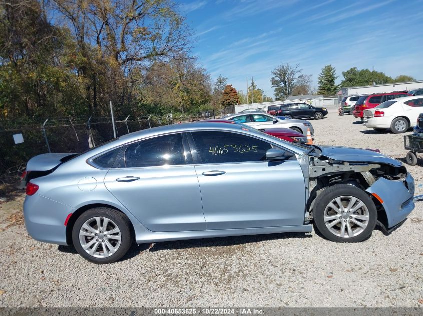 2015 Chrysler 200 Limited VIN: 1C3CCCAB0FN729377 Lot: 40653625