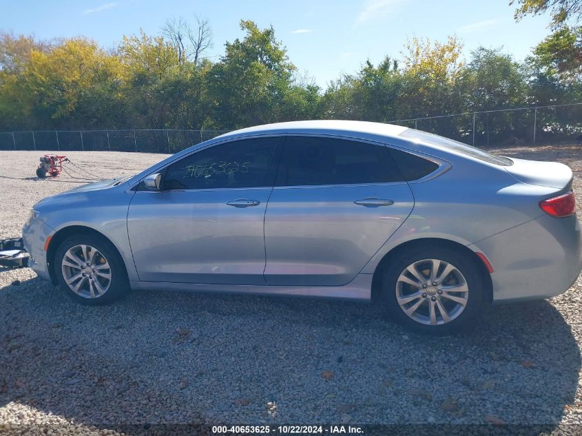 2015 Chrysler 200 Limited VIN: 1C3CCCAB0FN729377 Lot: 40653625